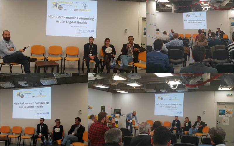 InnoHPC's tweet photo. Last Friday, @uefiscdi organised the 6th Regional Workshop inside the 9th edition of Cafeneaua de Inovare. The debate was focused around the use of HPC in digital health, following both the academic perspective and the HPC applications in business.

#innoHPC  #Interreg #Danube https://t.co/n9JAzjNhUW