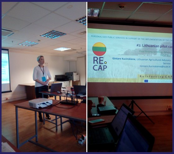 Gintare Kucinskiene (LITHUANIAN AGRICULTURAL ADVISORY SERVICE) for the first part of the Lithuanian pilot case presentation…
#RECAP #remote_sensing #agricultural_sector #environment #CAP #new_CAP #CAP_simplification #paying_agencies #agricultural_consultants #CwRS