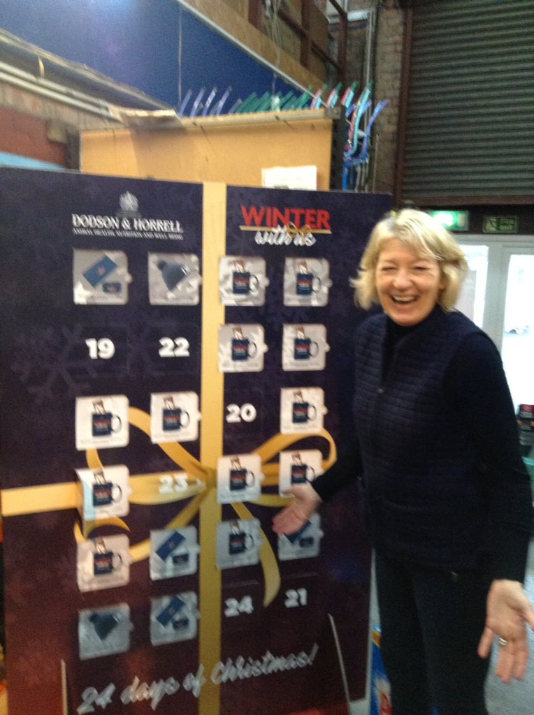 robsonandcowan's tweet photo. Day 18 on the @DodsonHorrell Advent Calendar,and today see's local Horsewoman Yorkie Jobling-Purser over the moon with her Limited Edition #DodsonAndHorrell Mug & Hot Chocolate 😃
#WinterWithUs https://t.co/iE0LkRZCQu