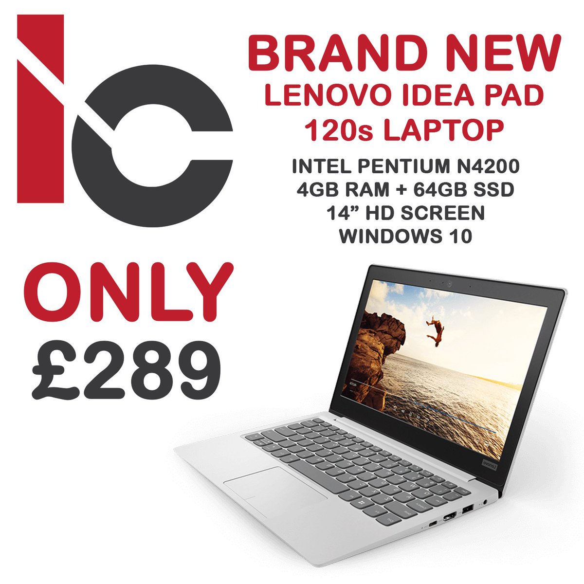 iconnewport's tweet image. Another great gift for xmas is the Lenovo Ideapad 120s - Not long to get one of these amazing deals before the big day. #shoplocalnewport #shoplocalwales #iconcomputing