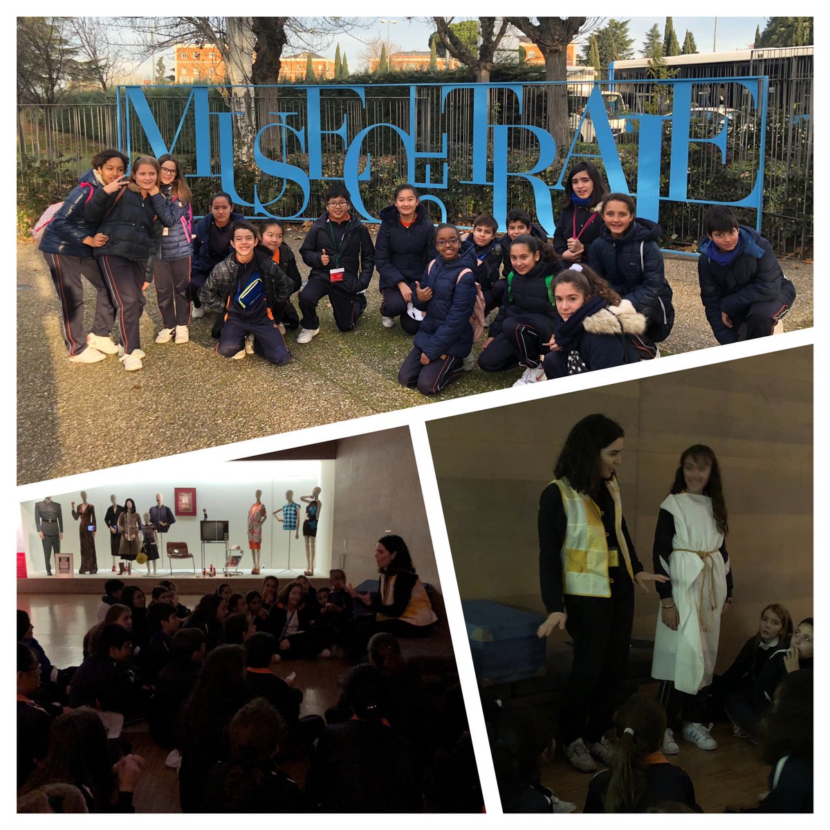 Marta_Ef's tweet photo. Iniciamos #Workshop2018 de #diseñodemodacreativo con una visita-taller al @MuseodelTraje ¡Lo antiguo de moda! Analizamos la influencia de la cultura clásica en los actuales diseños. https://t.co/hQgSf4L4cA