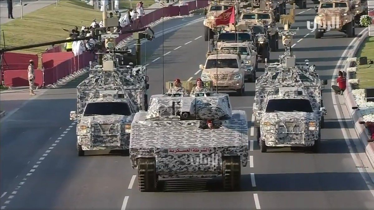 Военный парад в Катаре Катара, производства, парад, Национального, вооружения, которые, впервые, продемонстрированы, были , бронетехники, новинок, лозунг, выбрал, Катар, останется, параде, свободным, эмират, немецкую, боевого