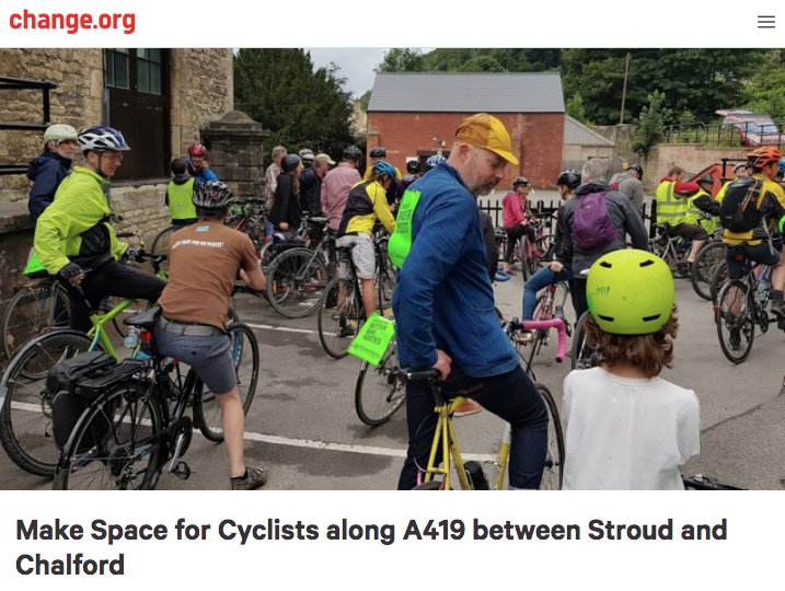timdavies's tweet image. Reminded by @mysociety annual report (2018.mysociety.org) of their @collideoscp platform for reporting cycle accidents. Key data to help in campaign for better cycling in Stroud - and illustrates latest update on @stroudsing's petition v. clearly: change.org/p/gloucestersh…