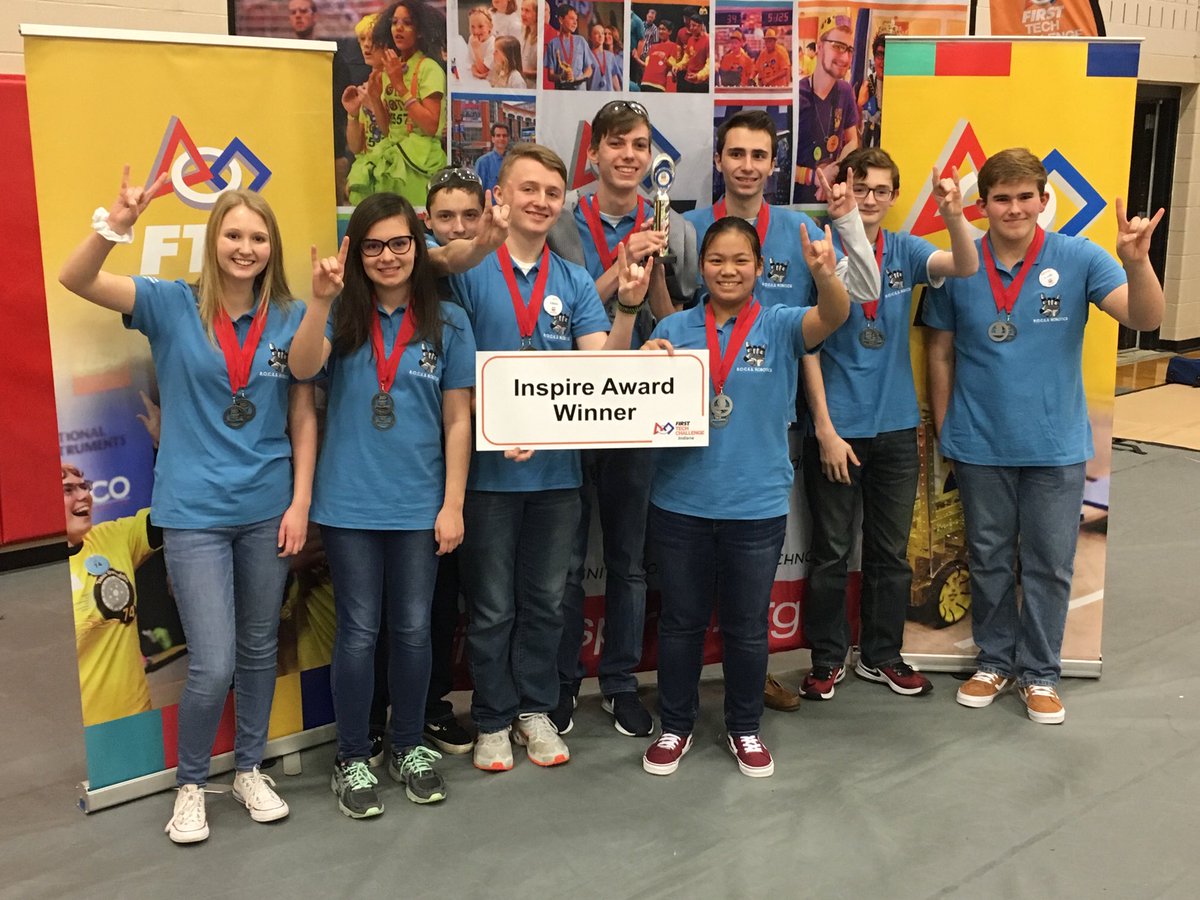 FTC13034's tweet image. We are excited to receive the Inspire Award and Finalist Alliance Captain at the @IndySouthFTC . A big thank you to our alliance partners FTC13402 Insane(ly) Smart and FTC13426 Cybercards Steel Beaks!  Plus a S/O to our sponsors for helping make this happen!!  #FirstROCKS