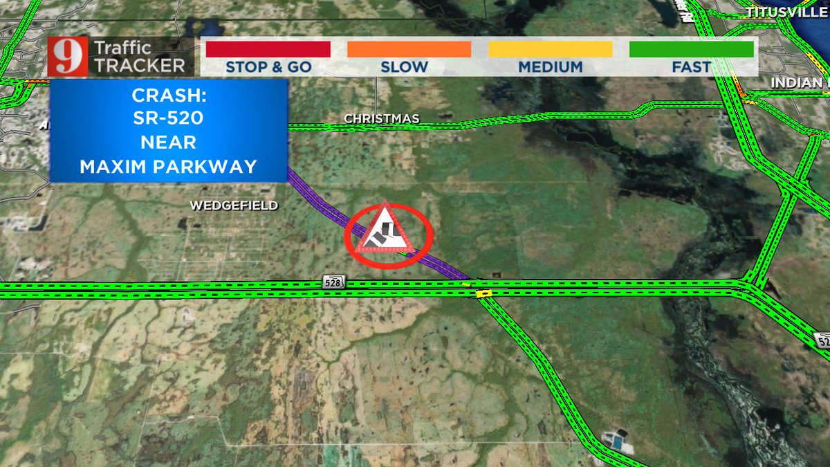 RacquelAsa's tweet photo. NEW INFORMATION #Wedgefield: @FHPOrlando now says fatal crash on SR-520 near Maxim Pkwy involves septic truck. Driver of septic truck died after hitting vehicle on the shoulder. Eastbound lanes on SR-520 STILL closed. https://t.co/Vw7FGZHlCJ