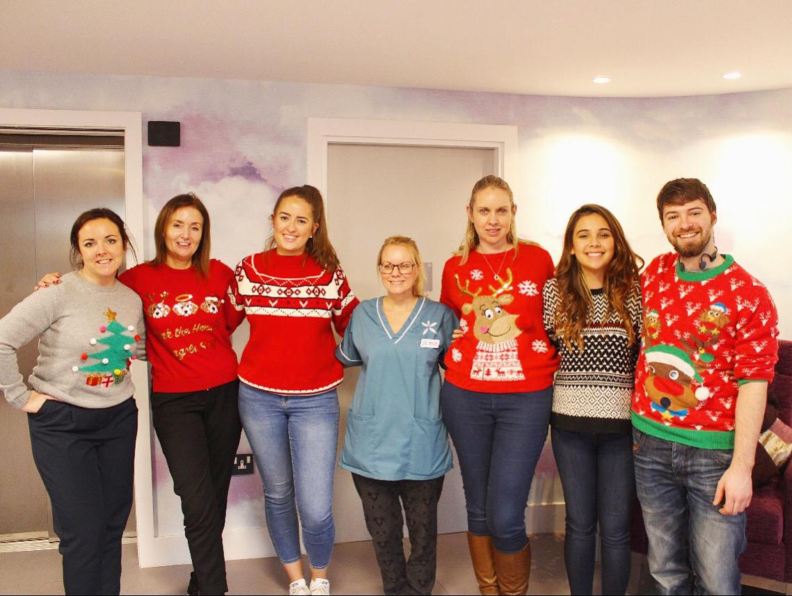 MCIIreland's tweet photo. Some of our lovely MCI Ireland talents were at the Ashford nursing home today entertaining the elderly residents. They had a great time, can you see... we are a festive bunch 🎅🎅

Stay tuned for more pictures to come! 

#charitytuesday #ChristmasJumperDay https://t.co/7UNwCkNQaI