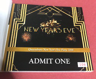 The only ticket you will need this year! Have you got yours yet? Call 0208 452 0171 #NYE #party #DJ #music #willesdengreen