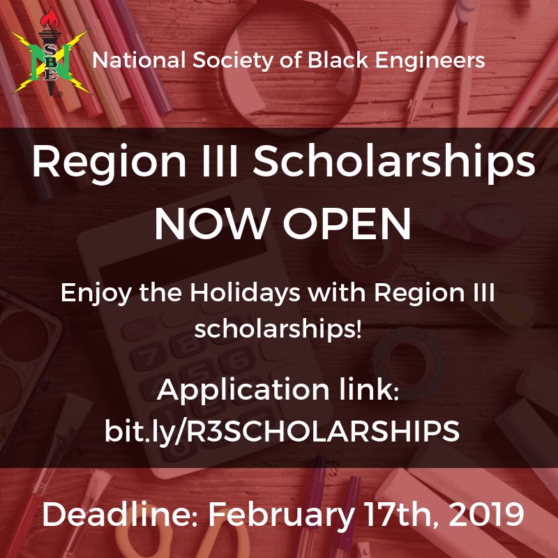 R3NSBE's tweet photo. Let’s go get those scholarships! 🗣📚 Apply using link below ! https://t.co/qEc1XYU3hx