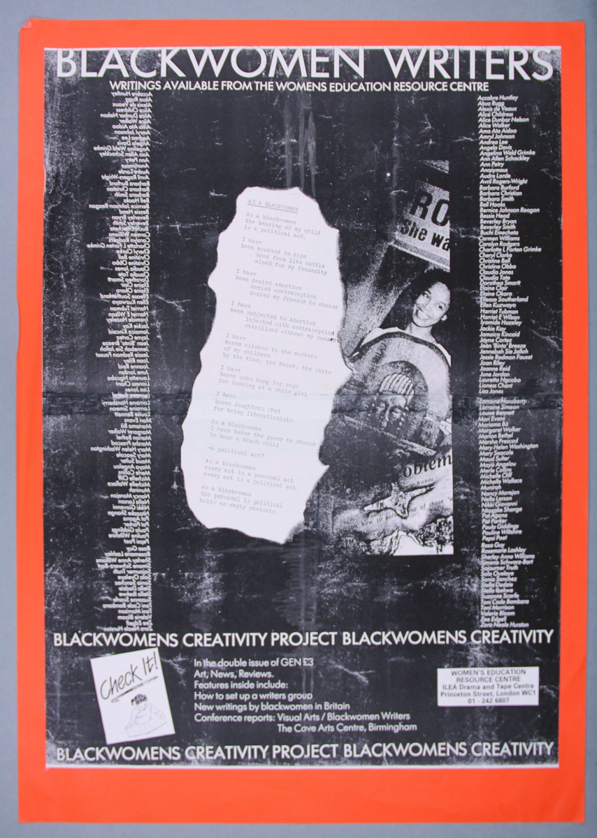womenslibrary's tweet image. Object 29

Blackwomen Writers poster.

Do you have any memories, emotions or stories you’d like to share in response to this object? 

#DecodingInequality