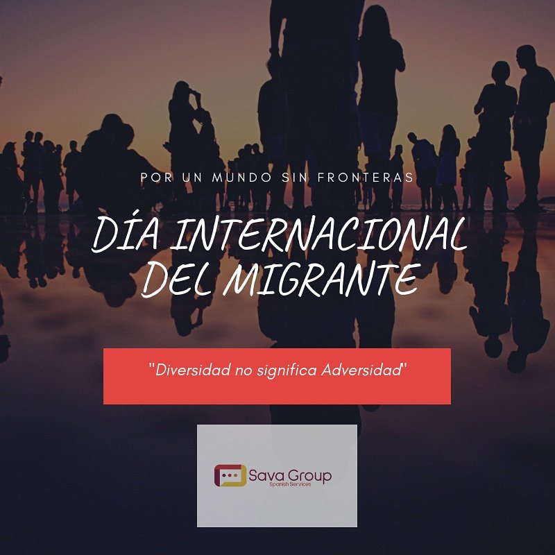 savagroupllc's tweet photo. Hoy celebramos el #Diadelmigrante
De las personas que nos arriesgamos a dejar nuestra ciudad o #pais a nuestra #familia #amigos
De #estudiantes de #trabajadores de los que día a día #luchamos para un #mejorfuturo #DiaInternacionalDelMigrante #InternationalMigrantsDay #MigrantsDay https://t.co/yBm4IO9DQ4