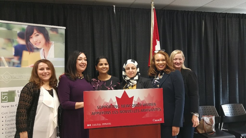 Thank you <a href="/UniforTheUnion/">Unifor</a> <a href="/jrnyprsn/">terry weymouth</a> for your continuous support @WEST. Supporting Visible Newcomer Women.