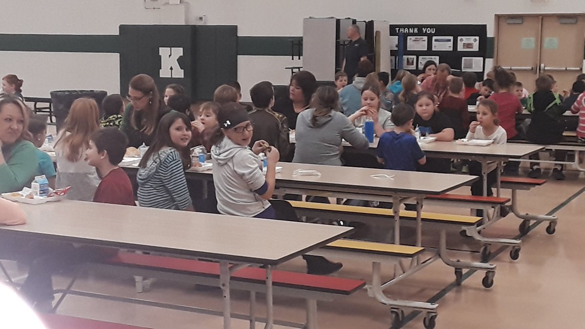 Lunch with our Cougar Connections group today. Lots of meaningful conversations happening. #kingstonk14pride #inspirepride