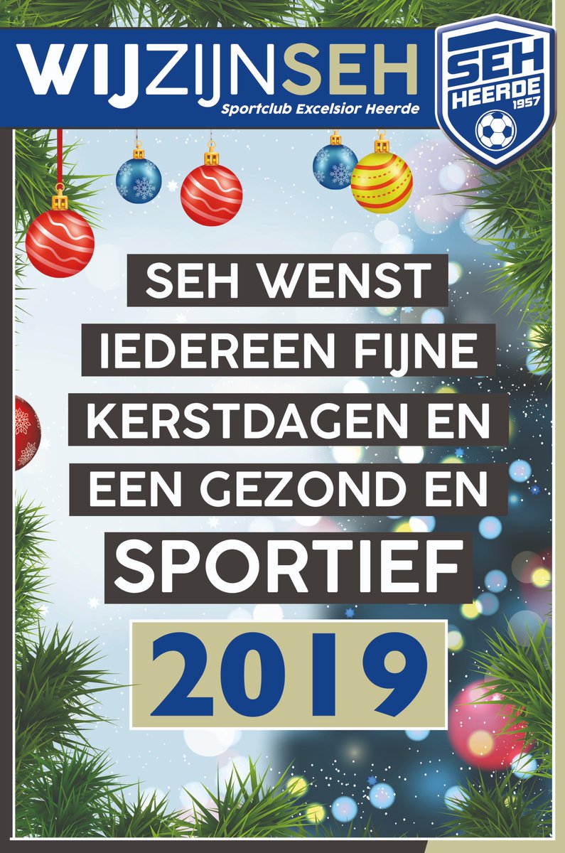 Een paginagrote advertentie vandaag van SEH in De Schaapskooi, met speciale dank aan de <a href="/vriendenvanSEH/">vriendenvanSEH</a> en de Supportersvereniging. De boodschap is helder en zeer gemeend ;)! #fijnedagen