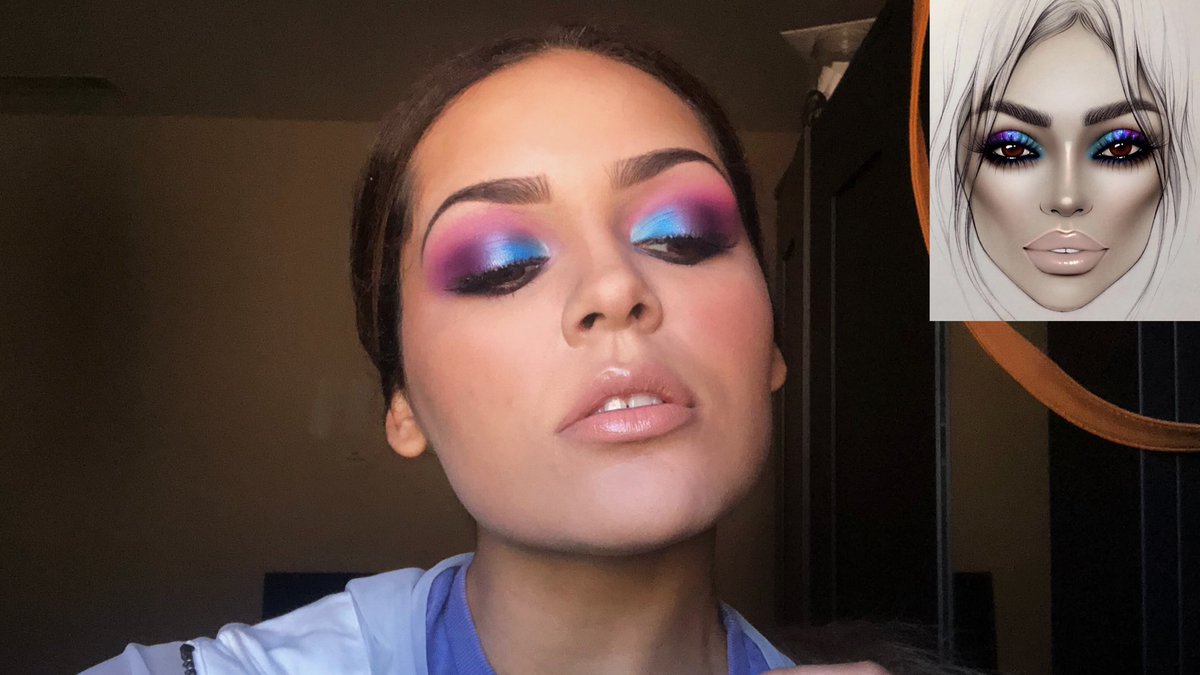 eboneeinaz's tweet photo. Recreated this face chart beat today using some of my favorite brands 😍 face chart credit goes to @milk1422 on Instagram 💜 https://t.co/nRSAHpiA8v