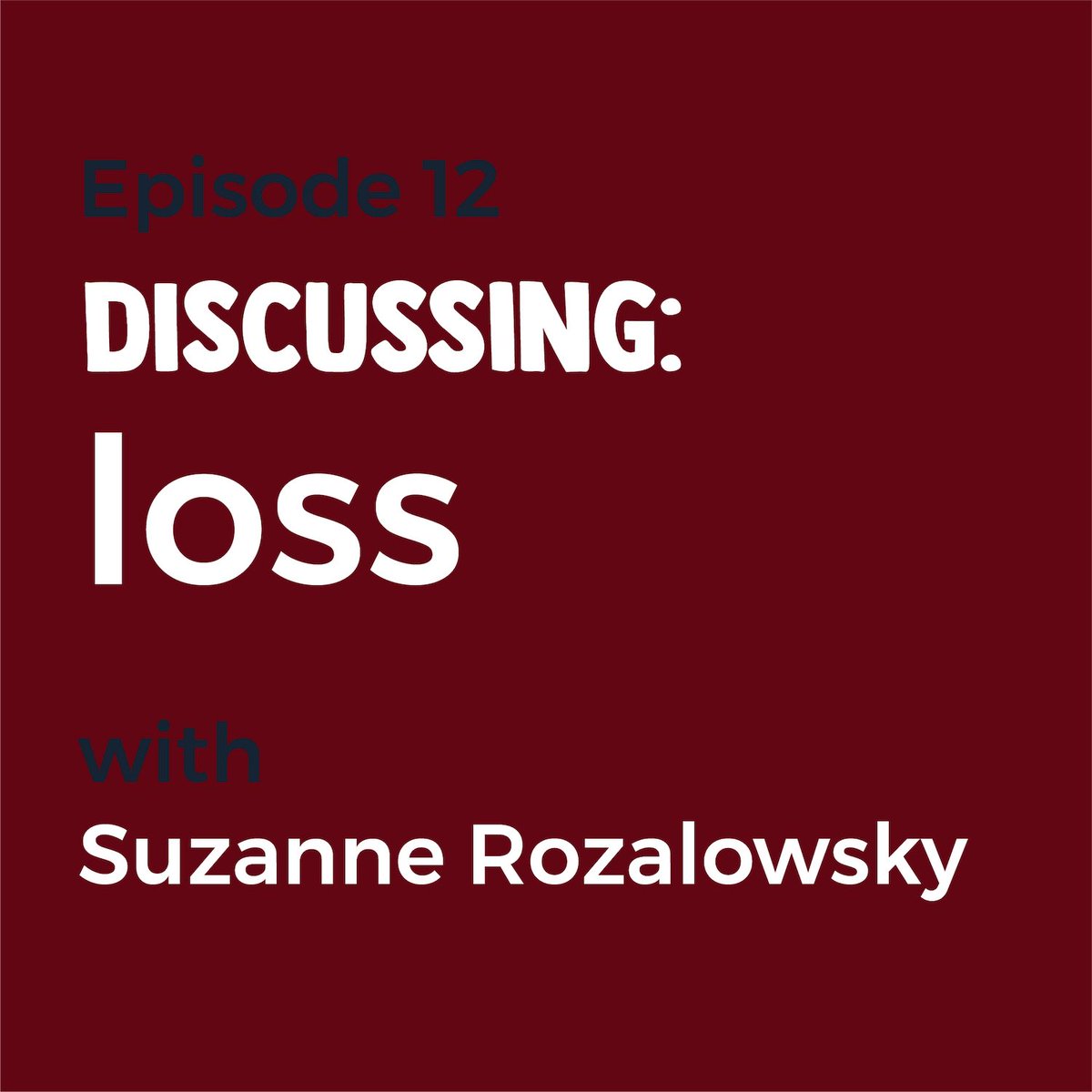 p2cspods's tweet photo. Our last episode of the year has been released! We hope you enjoy the moving discussion we had with Suzanne Rozalowsky about loss. #UndiscussedPod #Podcast #grief #loss https://t.co/63zk2NE9CK