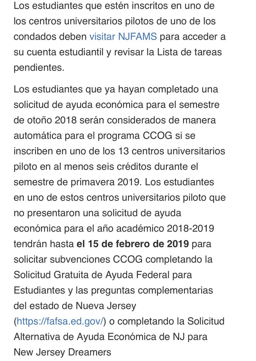 NJHigherEd's tweet photo. ¿Hablas Español?
Free Community College information is now available in Spanish. Please visit https://t.co/RYBKz7V86W - and spread the word! https://t.co/Oy2uytamLL