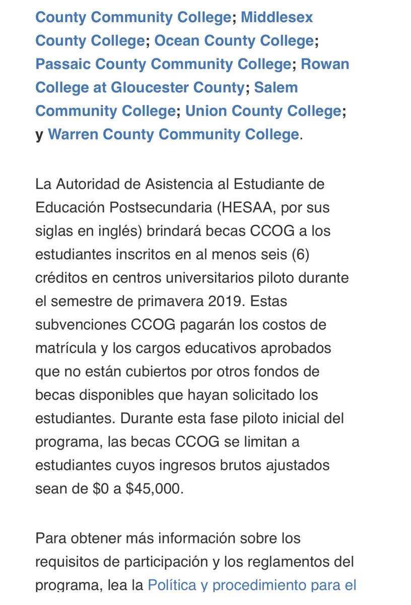 NJHigherEd's tweet photo. ¿Hablas Español?
Free Community College information is now available in Spanish. Please visit https://t.co/RYBKz7V86W - and spread the word! https://t.co/Oy2uytamLL