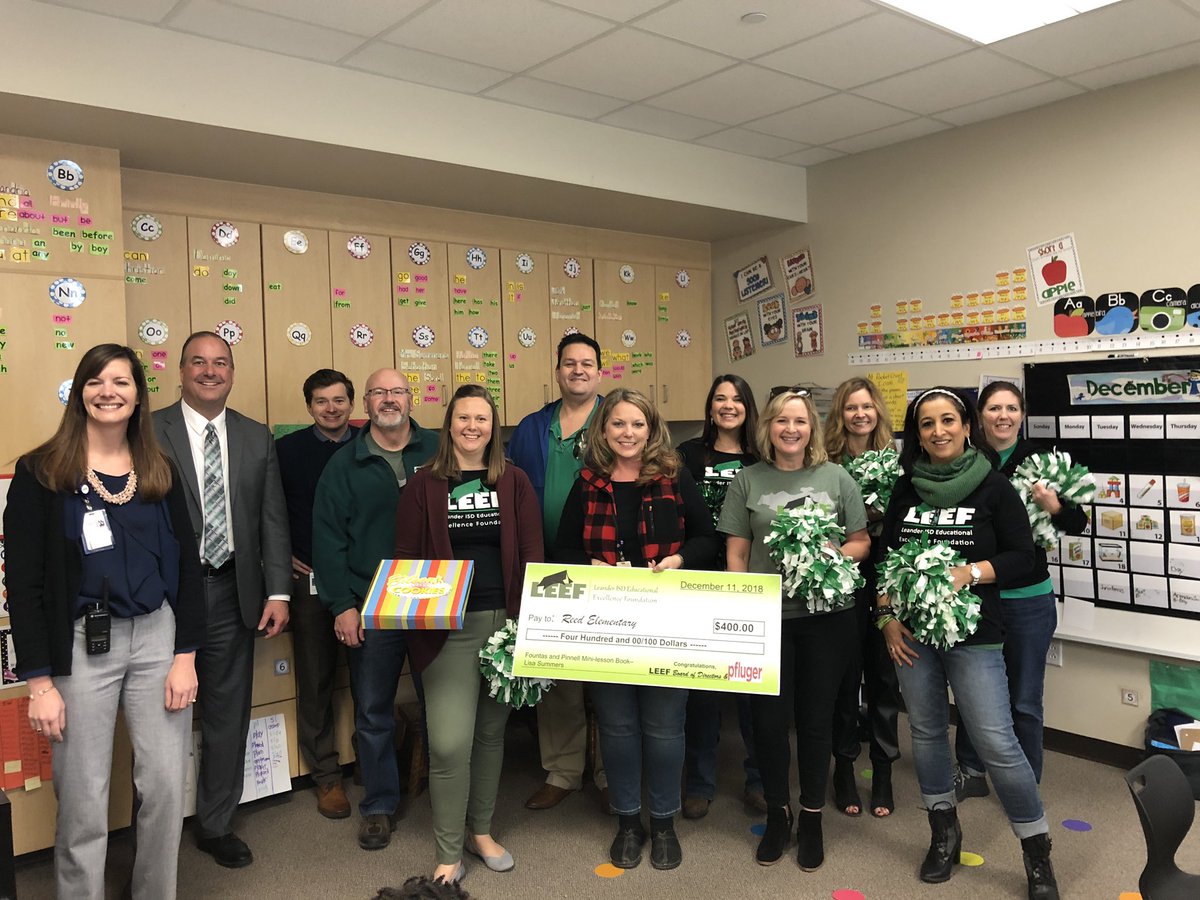LeanderISD's tweet image. Congrats to @Reed_Elem teachers Lisa Summers, Jennifer Killian and Gloria Rocha for their @LEEFStrong grants!