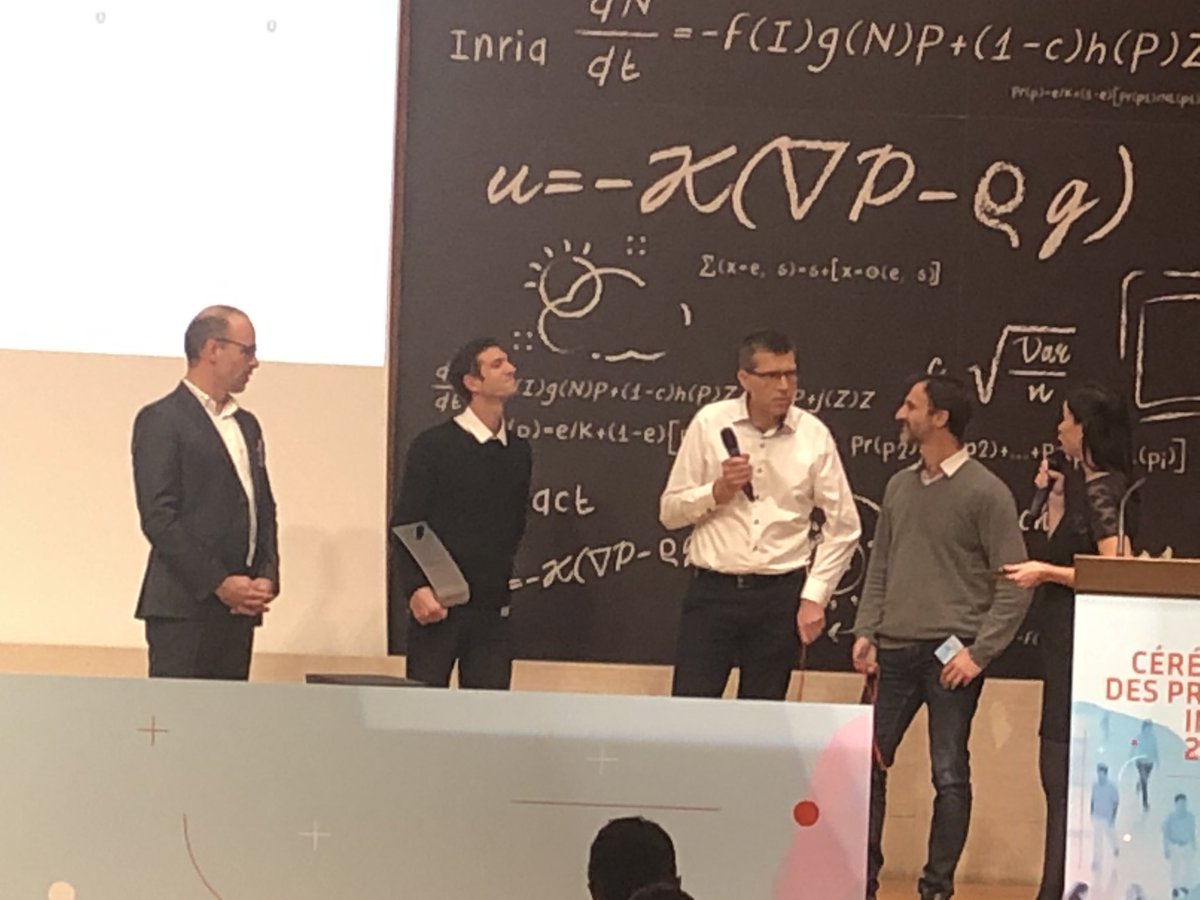 nclsrssl's tweet photo. Bravo à G. Cassonnet, H. Mathieu, F. Pruvost (@Inria_Bordeaux), D. Vojtisek (@Inria_Rennes) et C. Demarey (@Inria_Lille) pour SonarQube@inria, prix @Inria de l’appui à la recherche ! https://t.co/yuL2MviSkK