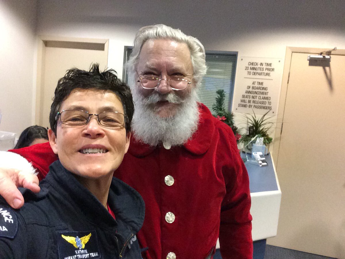 BC_EHS's tweet photo. For Kathryn Reid, an ITT paramedic, and the air ambulance flight crews the annual #SantaFlights are a unique opportunity to interact with their patients under happier, less stressful conditions. 

@Helijet #Paramedic https://t.co/V9zHXmhWCp