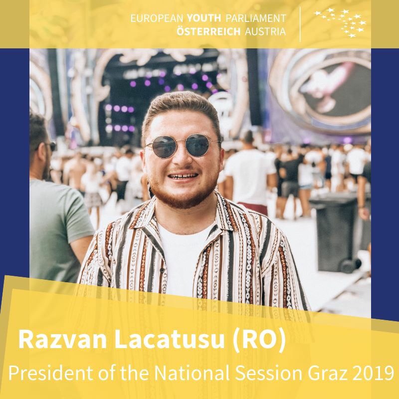 We could not be more excited to have Razvan Lacatusu (RO) as the President of the National Session Graz 2019!