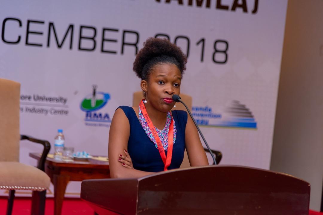 IGIHE's tweet photo. Earlier today, Ms Deisy Ribeiro sharing her experience at #AMLA2018 with the students. https://t.co/14zR3sSjnt