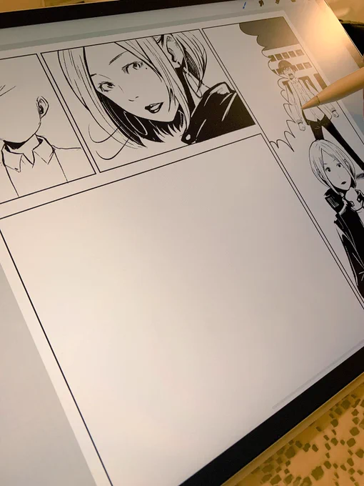 描いてるー

佐伯涼子は今の話の進行上、唯一の女子なので描くのが楽しいのです。

#上下線のふたり 