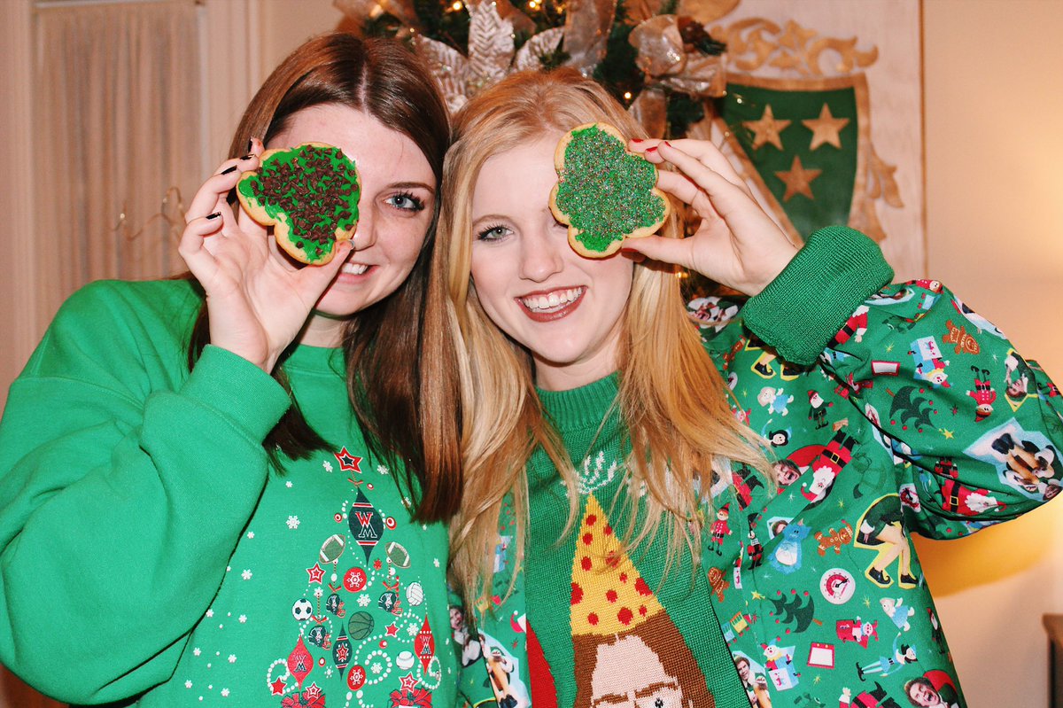 KappaDeltaAX's tweet photo. We had a blast celebrating the season with tacky sweaters and cookie decorating at our last meeting of the year! 🎄 https://t.co/0PzjwpzyMq