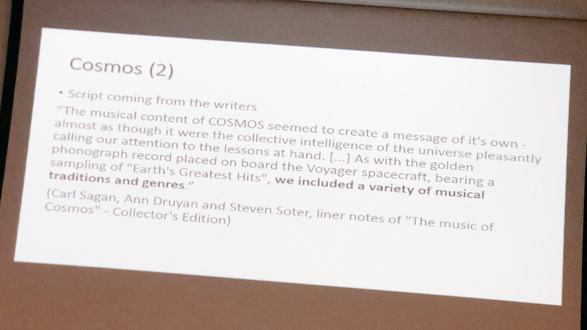 AmyCChambers's tweet photo. Cosmos - the face of Carl Sagan and the sounds of Vangelis #postromantic #choral #sacred #scicomm #sipCardiff https://t.co/w0E0k5SuL0