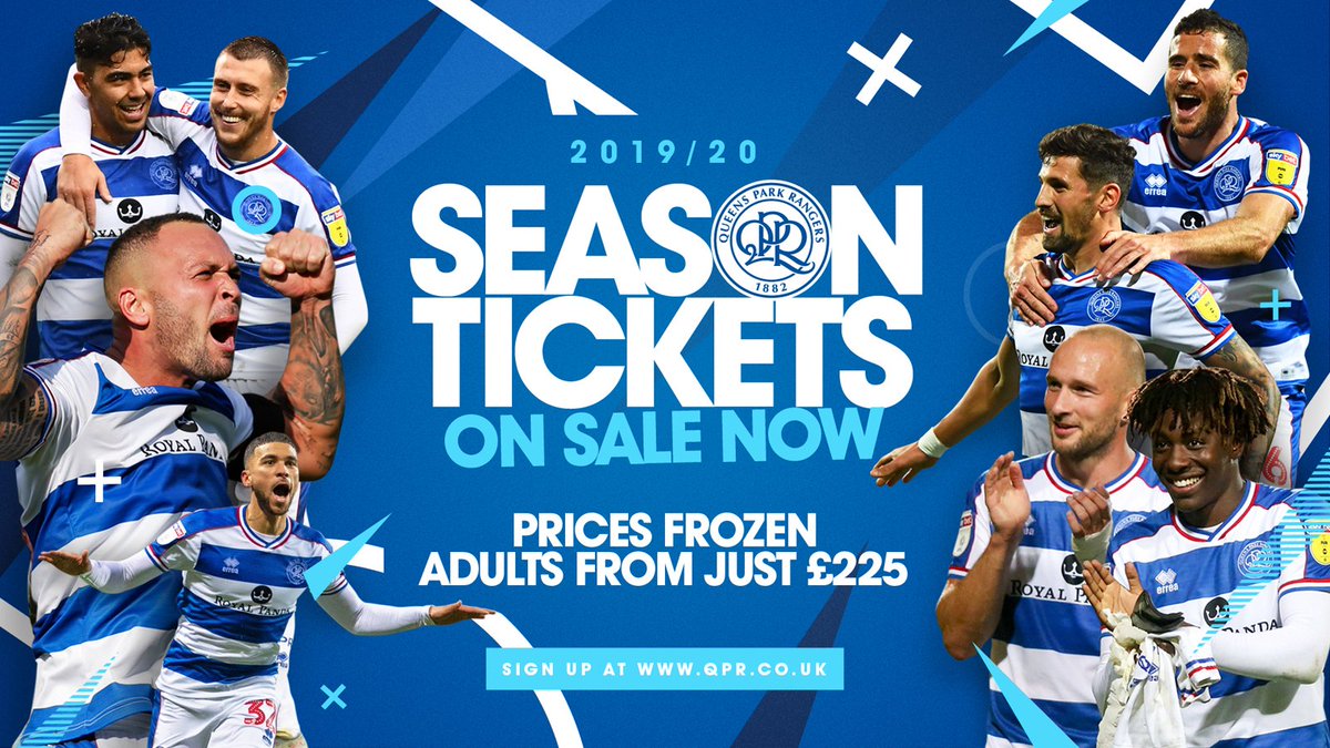 QPR FC (@QPR) on Twitter photo 2018-12-18 14:04:58 ❄ Prices frozen again 📅 Loyalty Window savings 💷 Earn #QPRCash #QPR1920 Season Tickets are now on sale! ▶ qprng.rs/QPR1920 ❄ Prices frozen again 📅 Loyalty Window savings 💷 Earn #QPRCash #QPR1920 Season Tickets are now on sale! ▶ qprng.rs/QPR1920