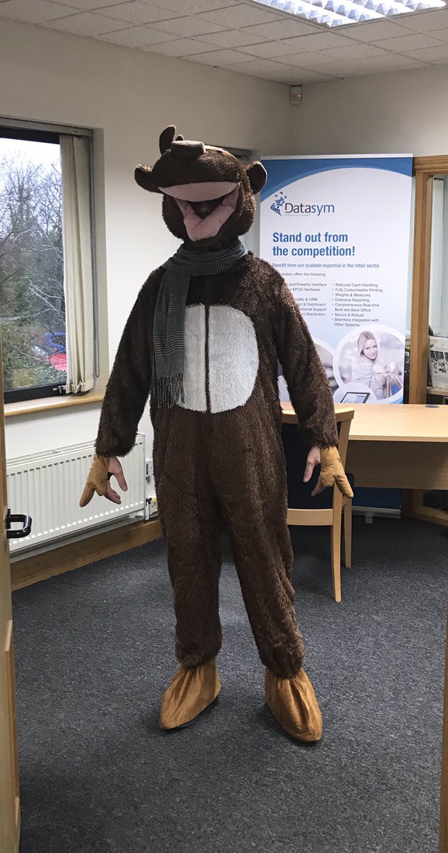 DatasymUk's tweet photo. Another year another Christmas fancy dress outfit for our MD Chris Jones for secret Santa today at Datasym. #datasymuk @datasymuk #christmas #fun #team https://t.co/69GXWhCGZS