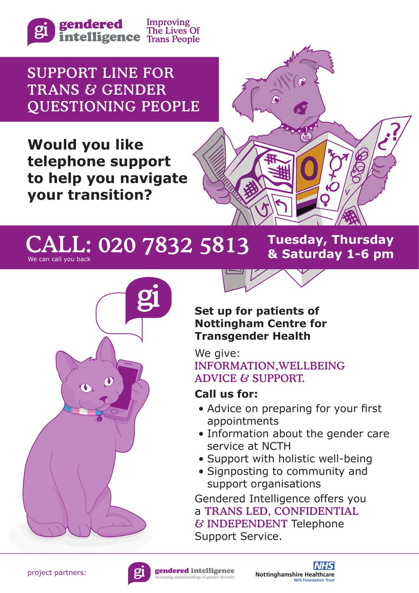 Genderintell's tweet image. Our support line opening hours over Xmas/New Year: 

🎄Closed Saturday 22nd-28th December
🎄Open on Saturday 29th December 1-6pm
🎄 Closed on Tuesday 1st January
🎄 Open again after 3rd of Jan, 3 days a week, from 1-6pm Tuesday,Thursday, Saturdays

020 7832 5813 or 07592 650496