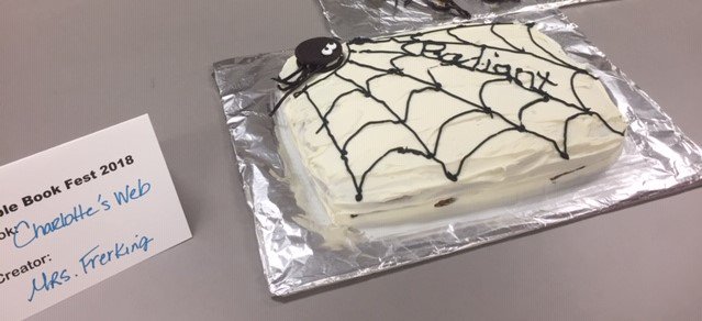 CHSLibrary3's tweet photo. The librarians even contributed to the EDIBLE BOOK event! https://t.co/bnaWw0NFXZ