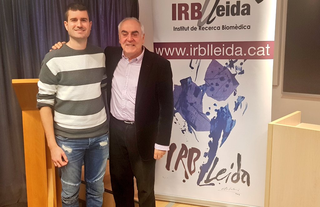 Enhorabona a Pau Marfull, representant dels investigadors predoctorals de <a href="/IRBLleida_Info/">IRBLleida</a> per l'organització de la VIII Jornada memorial "Jesús Montoliu" 2018
Bona feina 💪