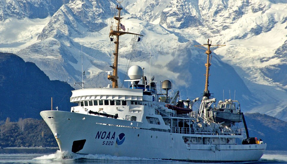 Port side of NOAA Ship Fairweather.