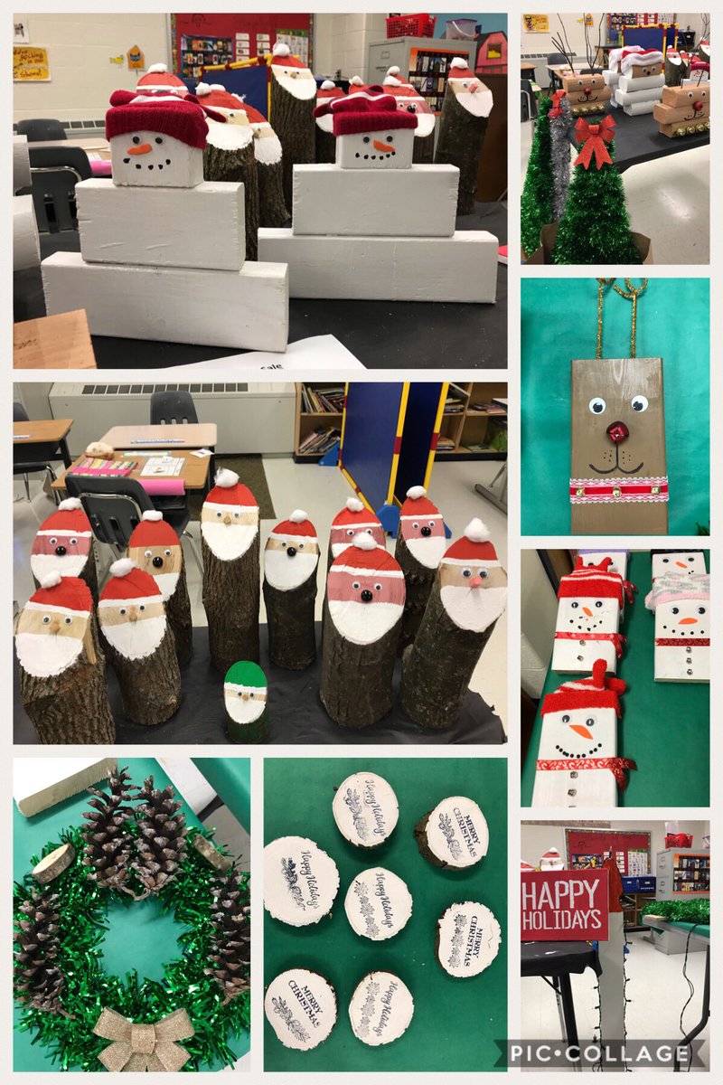 LCPS_Autism's tweet photo. Mr. Todd Landis @Tolbert_ES is sharing the holiday spirit with his class holiday sale! All items were crafted by Mr. Landis and his wonderful group of students! https://t.co/NKALcpxMPp