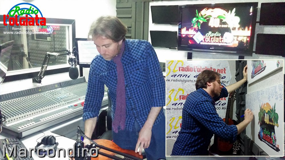 RadioLOlgiata's tweet photo. 🎶 Ora #OnAir con MARCONDIRO 🎸 Fino alle 16.00 racconterà in diretta su Radio L'Olgiata la vittoria della scorsa settimana al Premio Roma Videoclip con "Ammore Vero" 🎬Fm96e4 Fm96e6 Fm107e6 📻 https://t.co/OtHjnnmFEf Pc&SmartPhone 📲 🎶#Marcondiro #Radio #Fm @Marcondiro https://t.co/D9agZPs024