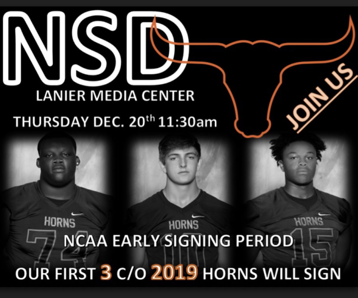 CoachMobbs's tweet photo. Join us Thursday as we celebrate our first 3 Class of 2019 signees during the NCAA Early Signing Period #Purpose18 πππ€π½π https://t.co/W4zDcUcdVv