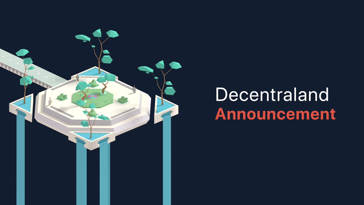 Decentraland tweet media