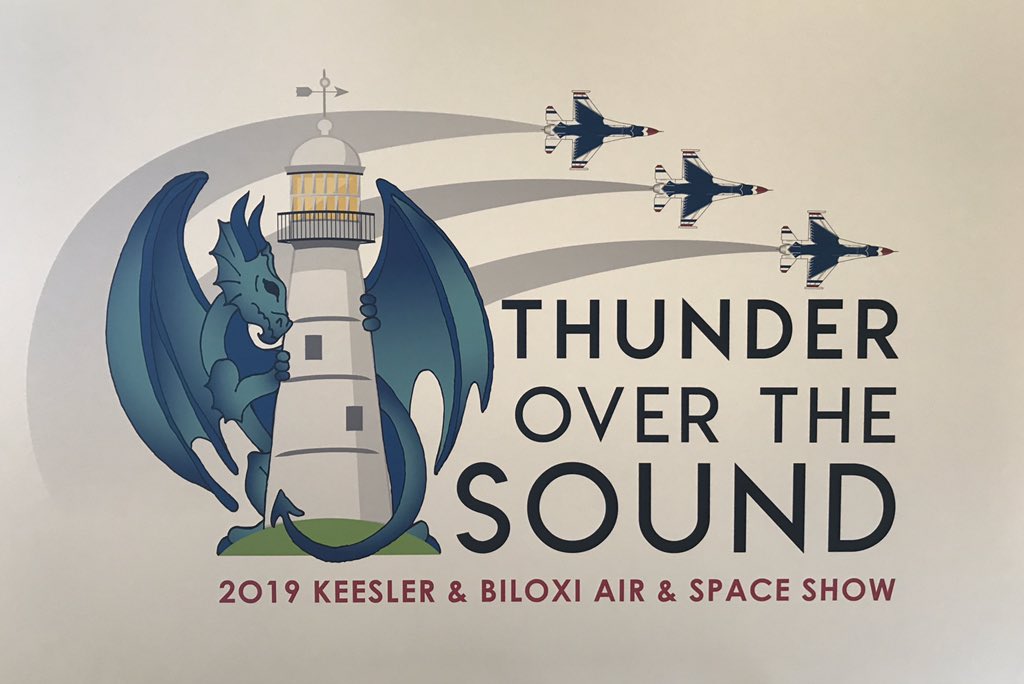 jcf_photo's tweet photo. #ThunderOverTheSound May 4-5, 2019 details being announced by @CityofBiloxi and #Keesler featuring @AFThunderbirds. @robincrimenews will have more @SunHerald https://t.co/cqSOcaV8et