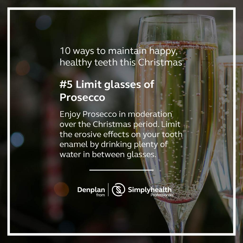 Denplan's tweet photo. Prosecco-ho-ho! Enjoy sparkling drinks? Too many glasses drunk frequently can be damaging to your teeth. We’re sharing our top tips to keep your teeth happy and healthy this #Christmas. Read more here: https://t.co/wfbMrpUG2p https://t.co/czRCPGqLQR