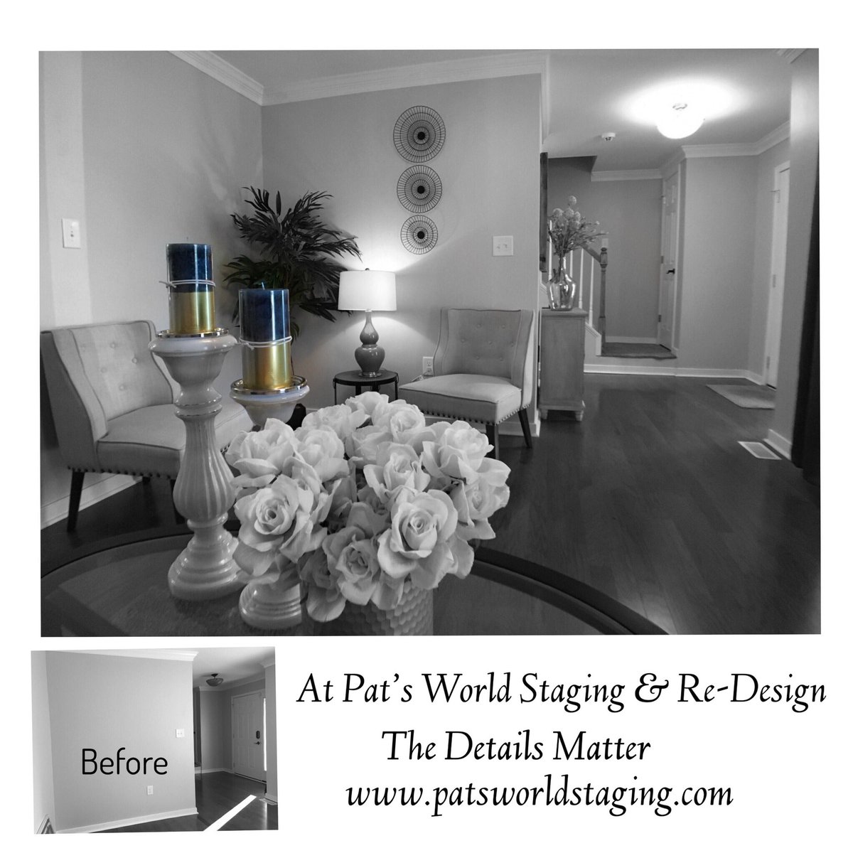 At Pat’s World Staging &amp; Re-Design the details matter. #design #decorating #RVA #Richmondva #homestaging