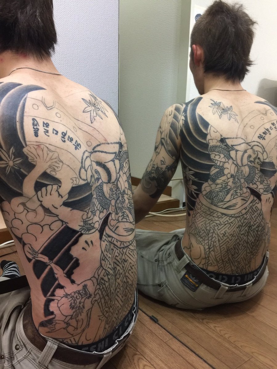 Twitter 上的758tattoostudio 途中経過 758tat2 背中刺青https T Co Donpudshok Twitter