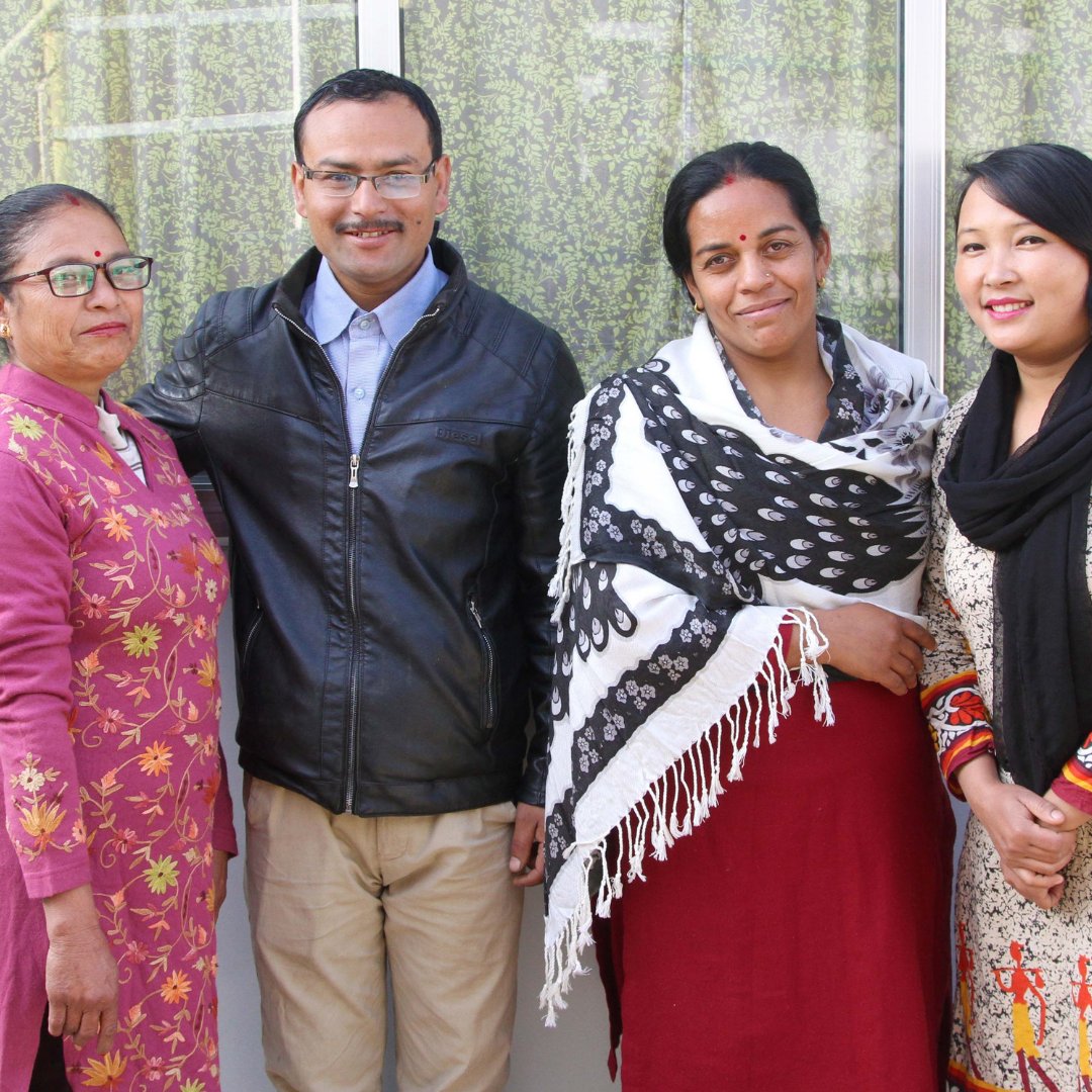 PurnaaNepal's tweet photo. Meet Purnaa’s Building and Hospitality team. They’re in charge of creating delicious meals for each member in Purnaa as well as keeping our factory building in perfect shape, making it look brand new every single day. #sustainable #ethical #manufacturing #nepal https://t.co/Z3azR45eP8