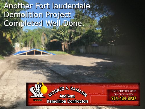 rickhamann1's tweet photo. #RickHamannandsons #demolition contractors Since 1957 #fortlauderdale #broward Quality till the end is our promise. (954) 434-8937 Free Estimate https://t.co/OUa3P8yPRu https://t.co/QhfnuDSzym