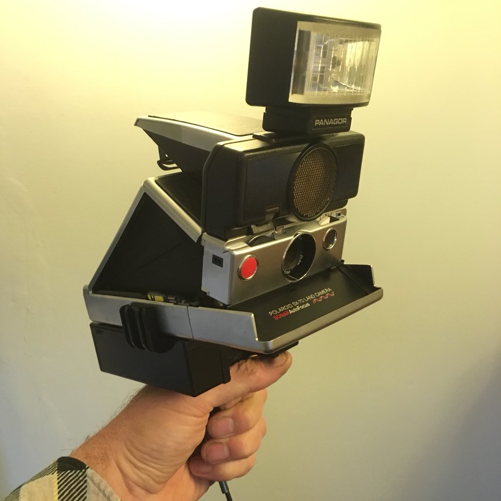 funkyuk's tweet photo. Charity Shop Demon  #findsoftheweek #sx70 https://t.co/JdLmGiYzuP