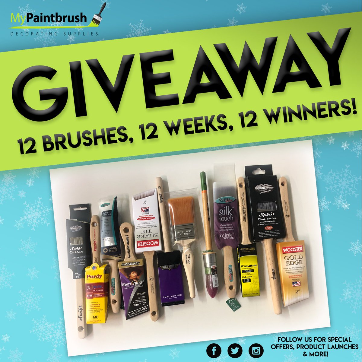 NOW. THIS. IS. A. CHRISTMAS. SELECTION. BOX 😍🔥

We are giving away 12 brushes, worth over £100 to 12 winners (a total of 144 brushes!)

Just RT for your entry &amp; 4 winners will be chosen from twitter (rest from facebook &amp; insta)

Comp ends tomorrow 3pm 19/12/18

Good Luck 🤞