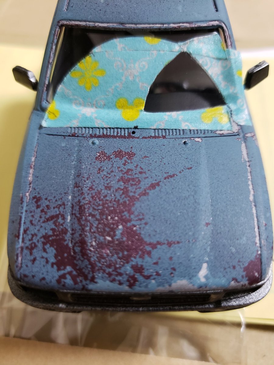 Rk Models Twitterissa カーモデルしたらやりたかったフロントガラスの ワイパー跡 マスキングむずかし W Bね