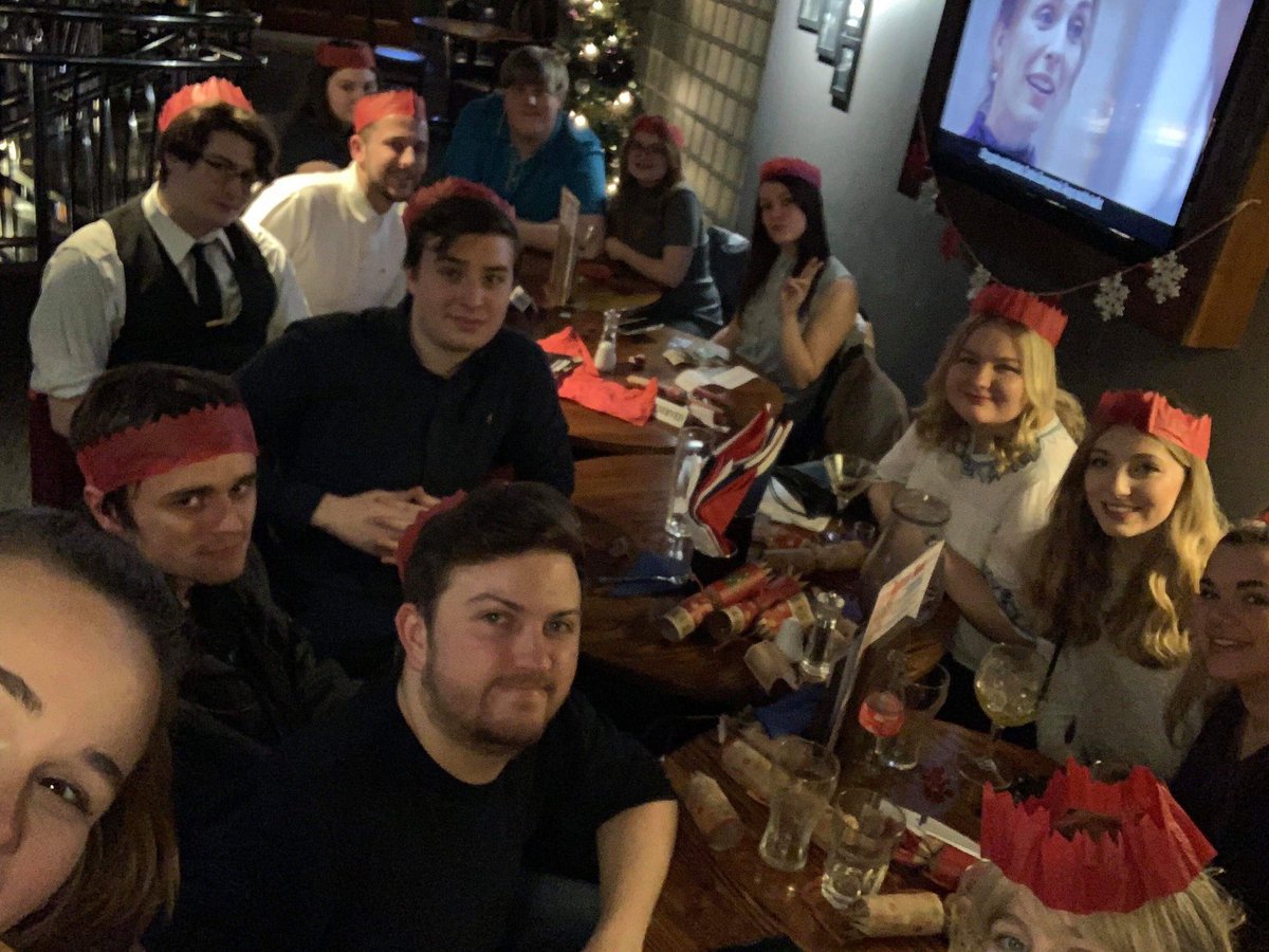 NSUHistSoc's tweet photo. Merry Christmas from HistSoc!!🎄

We had a fab Christmas meal yesterday so thank you to everyone who came!

Take some well deserved time off for Christmas guys, enjoy it! 

We’ll see you next semester where we’ve got lots of things planned!! https://t.co/NabZuAgJHE