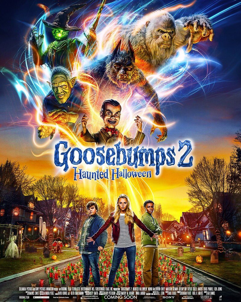 #Goosebumps2 อกหักเลย คาดหวังไว้เยอะว่าจะสนุกเหมือนภาคแรก 😅😅

แต่ซีจีเนียบกริ๊บละเอียดเว่อ ดูผีๆ สัตว์ประหลาดเพลินสุด ชอบบรรยากาศเทศกาลฮาโลวีน 🎃👻🎃👻 ผีในจินตนาการออกมาเยอะดี #HauntedHalloween #movietwit